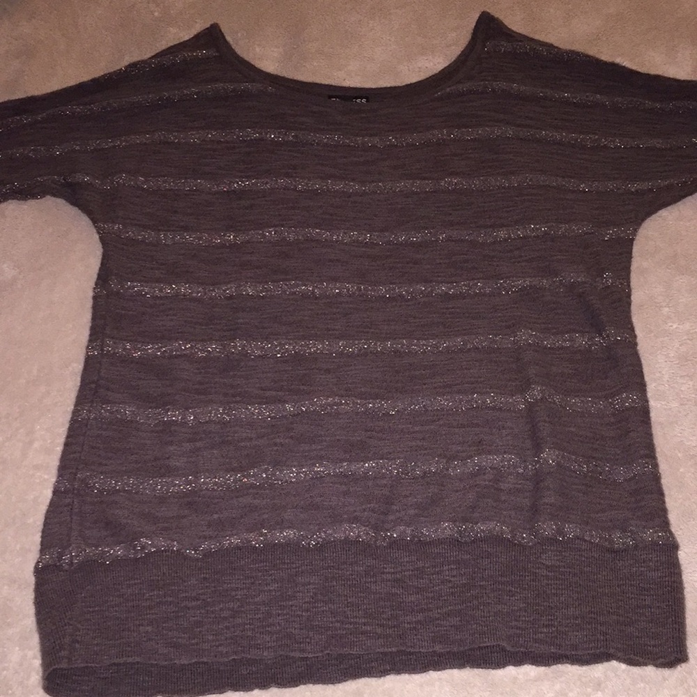Cold shoulder sweater top